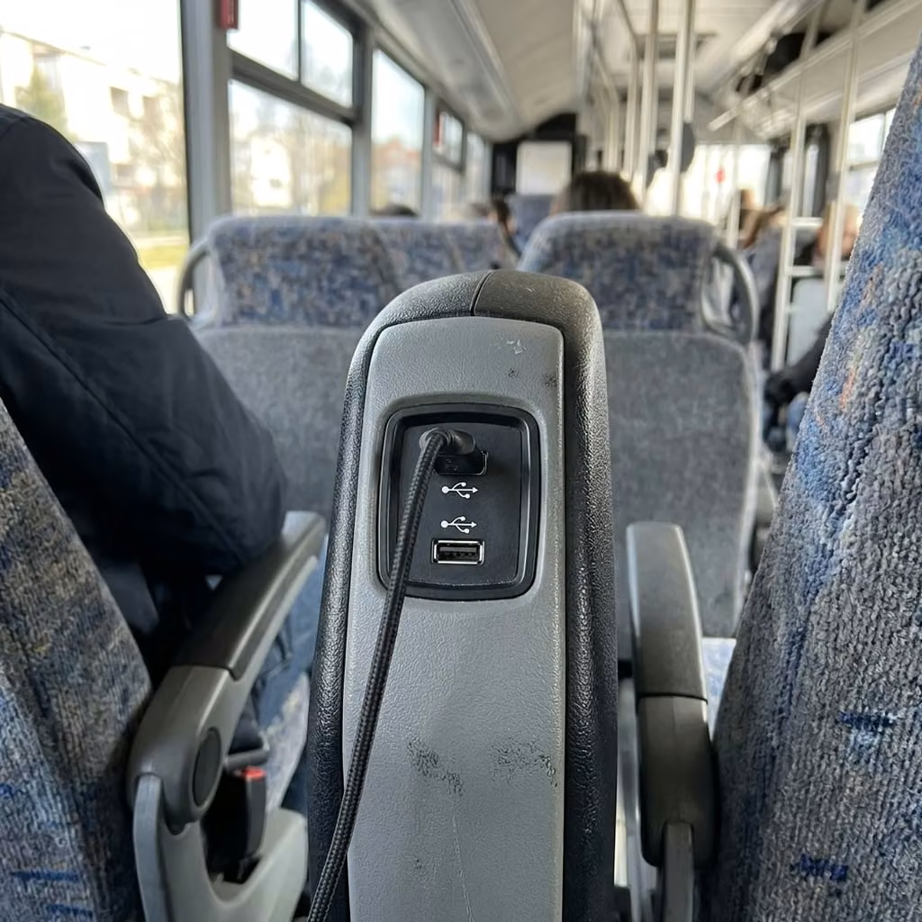 la porte 28 passenger minibus usb charging