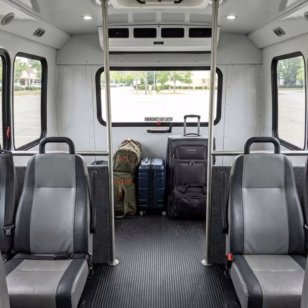 la porte 30 passenger minibus luggage area