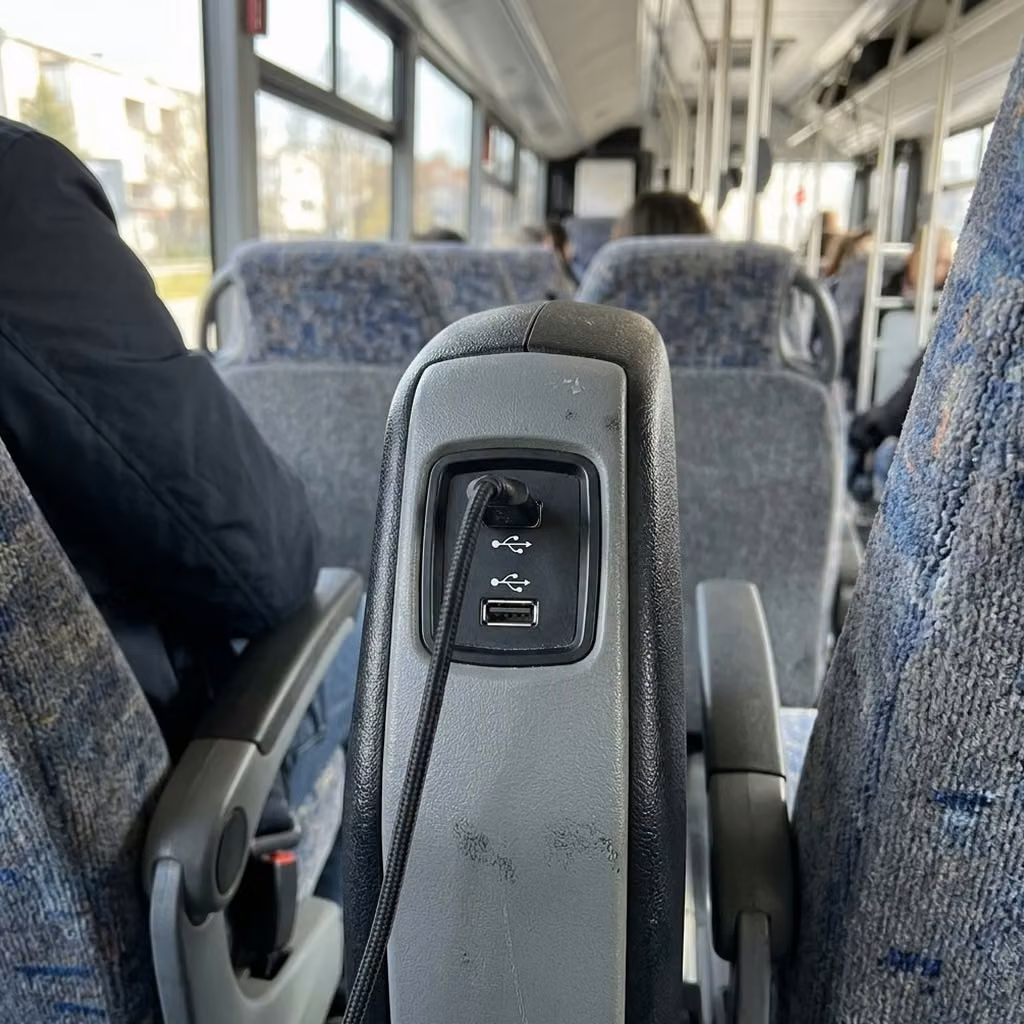 la porte 30 passenger minibus usb charging