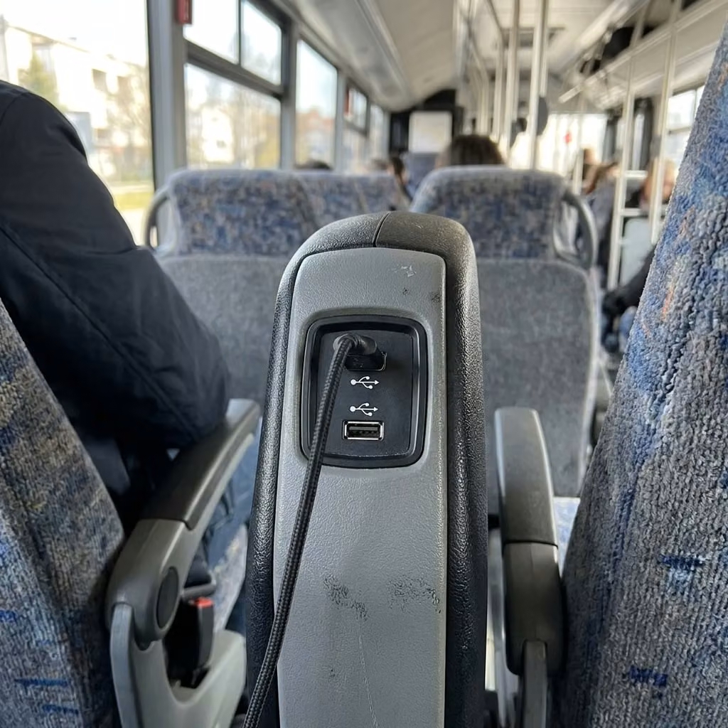 la porte 35 passenger minibus usb charging