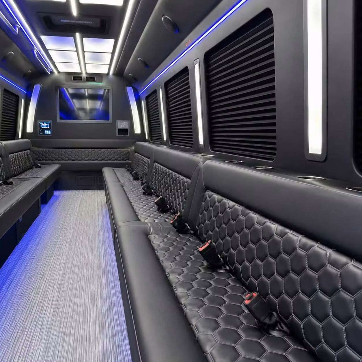 la porte party bus party lighting