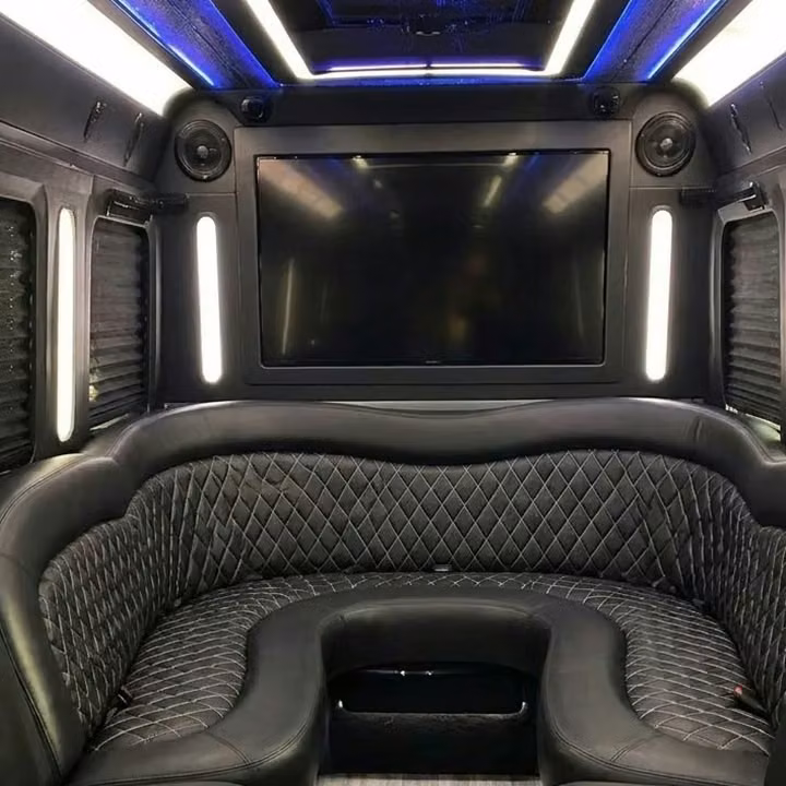 la porte party bus sound system