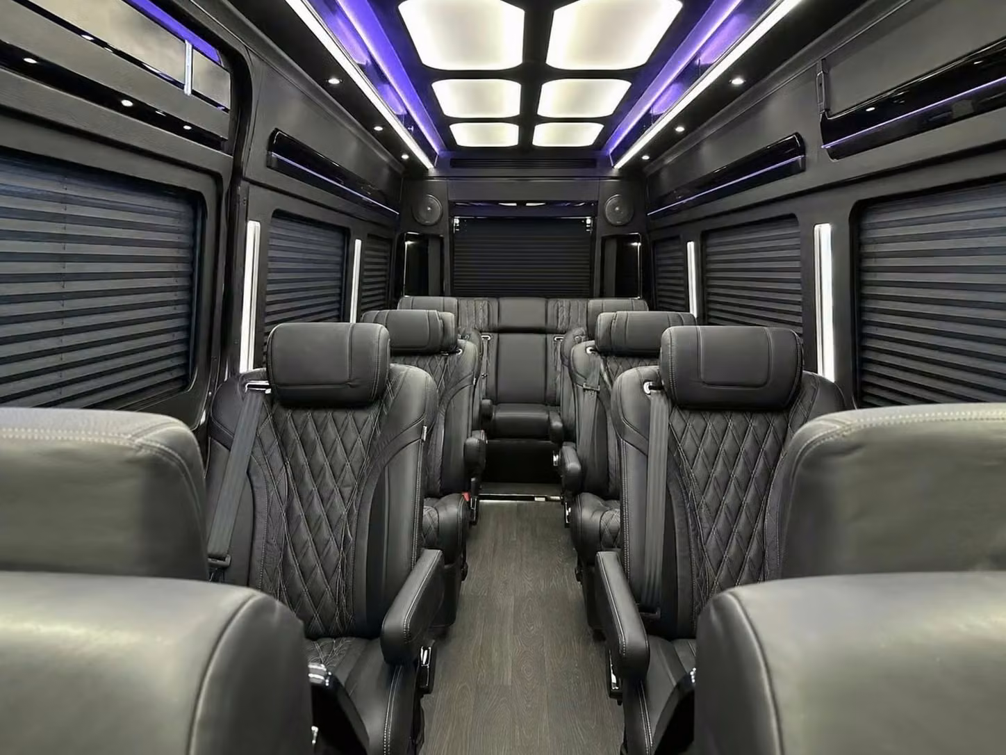 la porte sprinter van rental with driver reclining seats