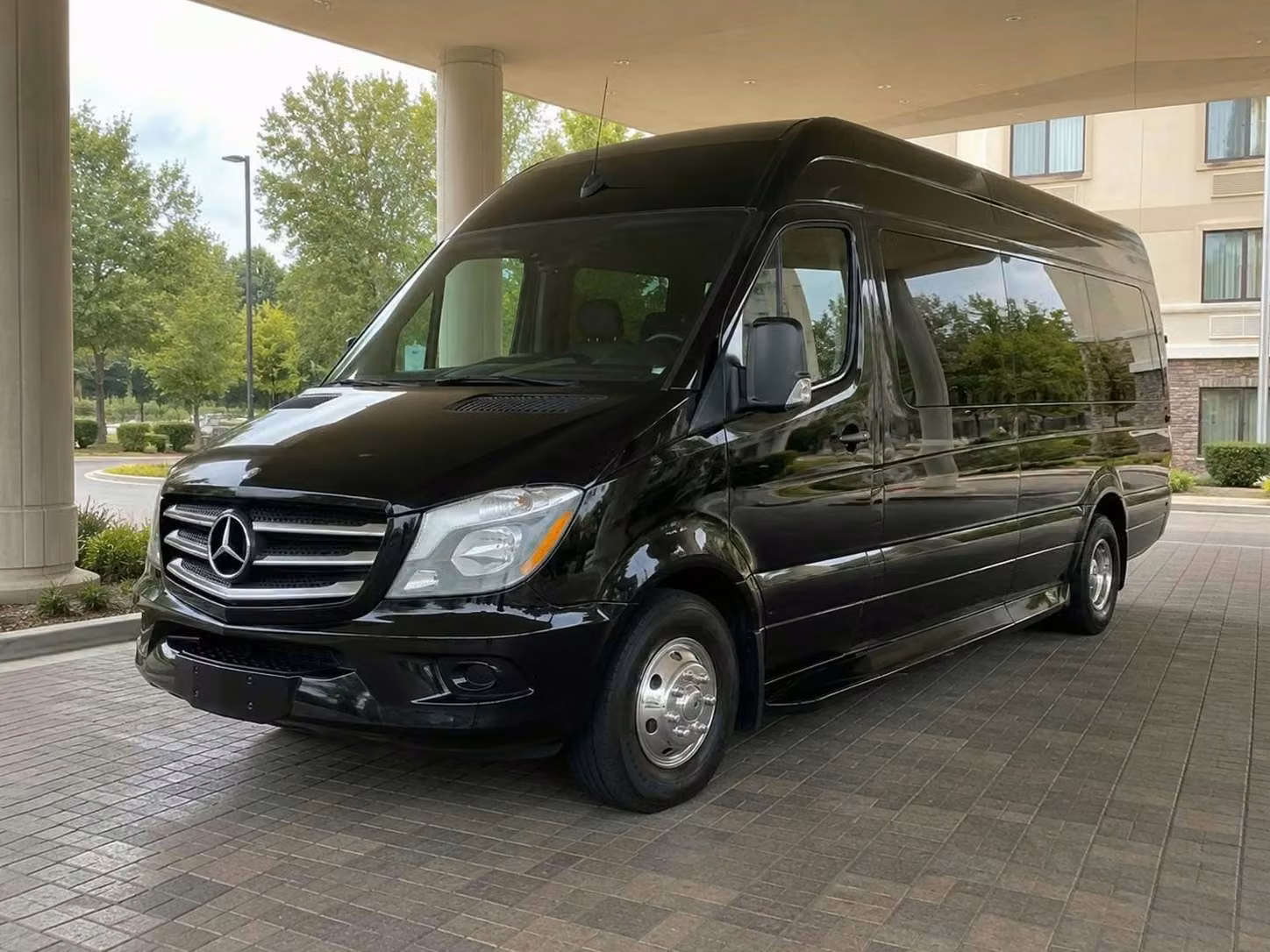la porte sprinter van rental with driver tinted windows