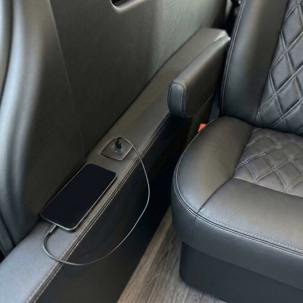 la porte sprinter van rental with driver usb charging